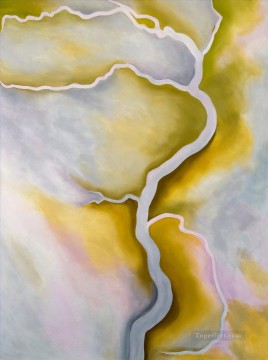  Okeeffe Oil Painting - georgia o keeffe from the river pale Georgia Okeeffe American modernism Precisionism